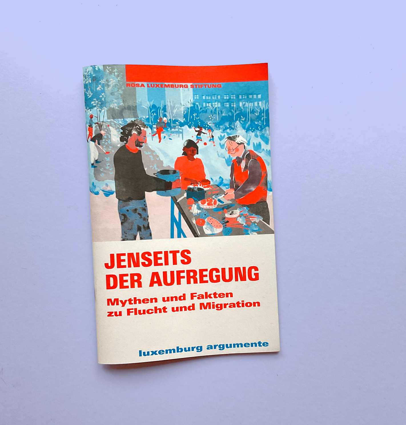 Illustration auf Broschüre der Rosa Luxemburg Stiftung